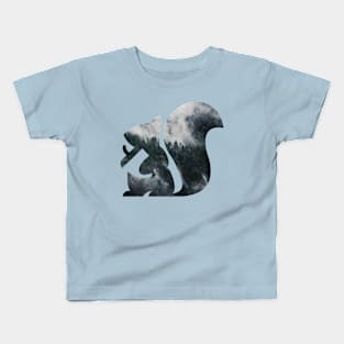 Squirrel and Landscape Kids T-Shirt